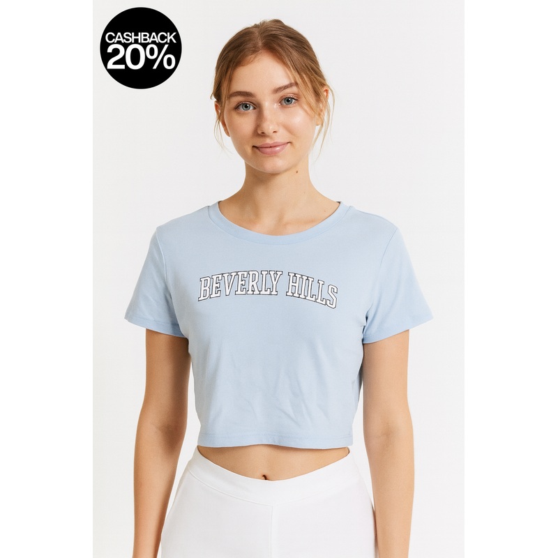 Forever 21 Women’s Baby Blue T-Shirt | Forever 21 In Lebanon