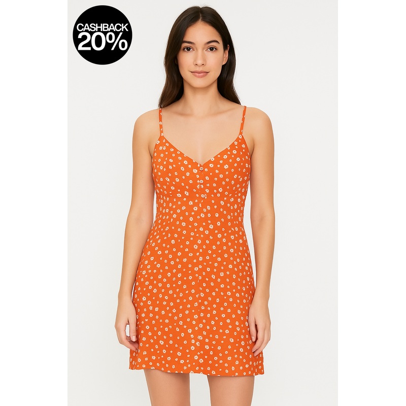 Forever 21 Women’s Brick Floral Print Sleeveless Mini Dress | Forever 21 In Lebanon