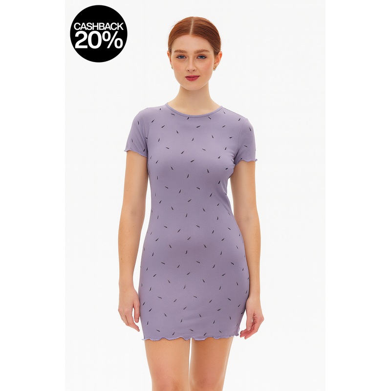 Forever 21 Women’s Purple Short Sleeve Dress | Forever 21 In Lebanon