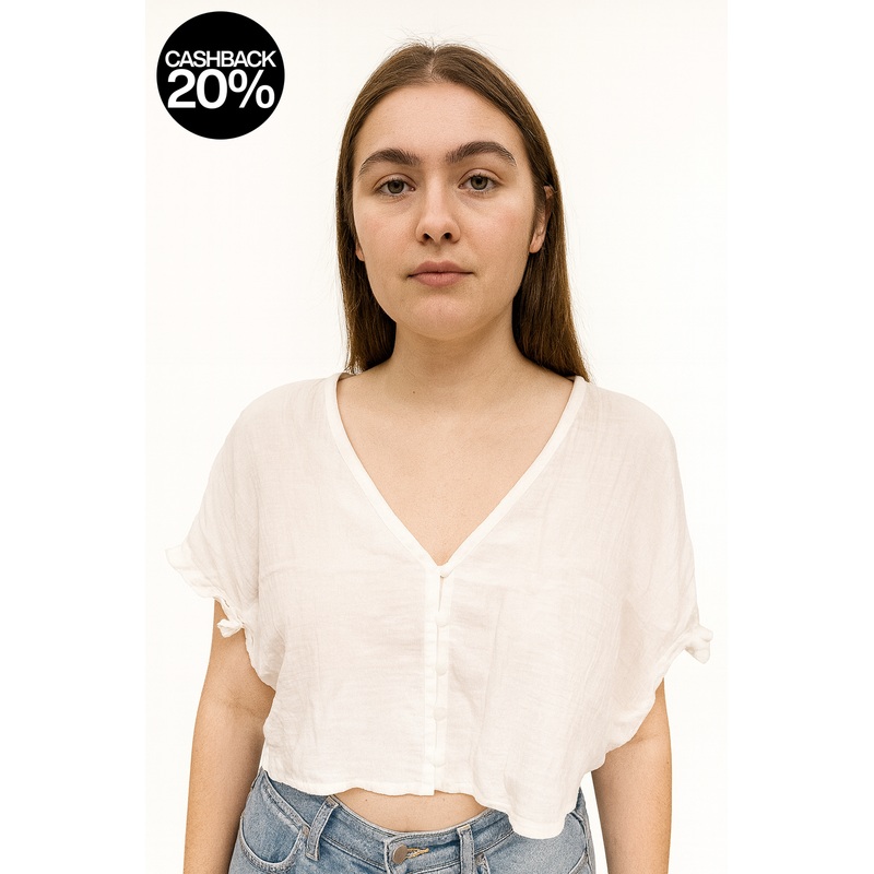 Forever 21 Women’s White Short Sleeve Top | Forever 21 In Lebanon