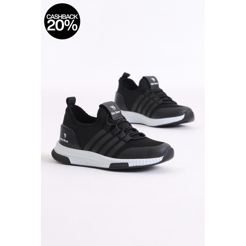 Tonny Black Kids Black & White Sneakers | Tonny Black In Lebanon