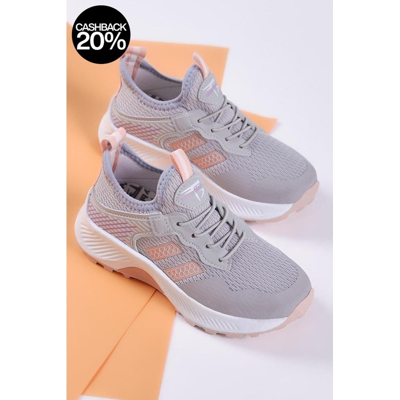 Tonny Black Kids Gray & Rose Sneakers | Tonny Black In Lebanon