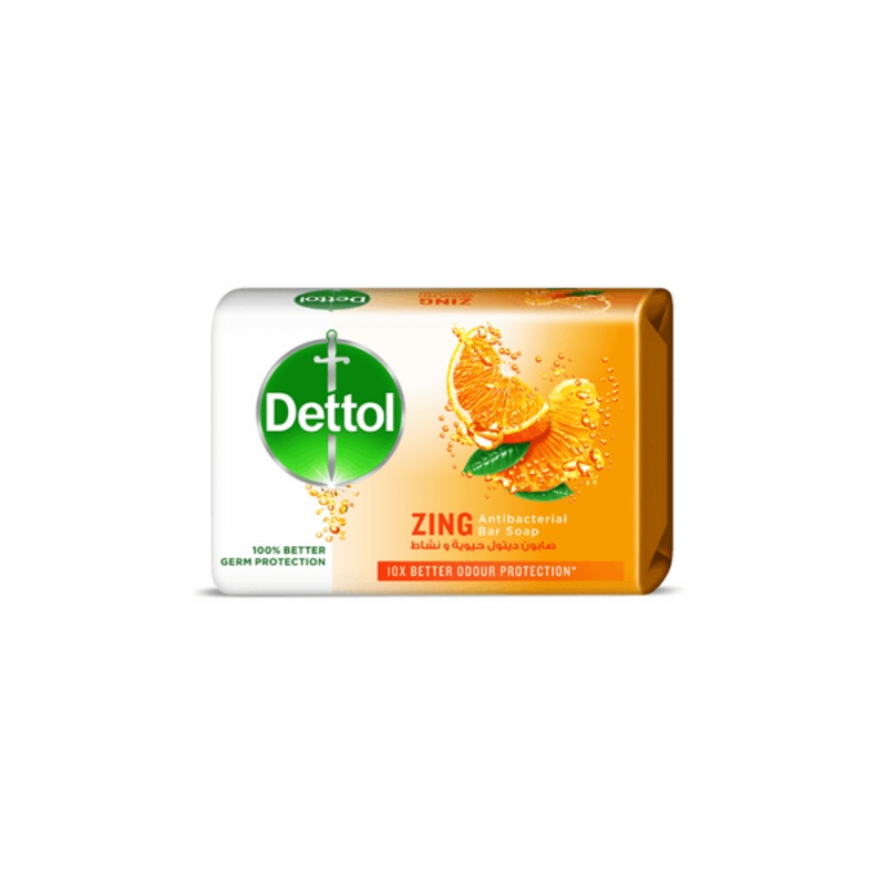 Dettol Zing Antibacterial Bar Soap 120GR | Dettol In Lebanon