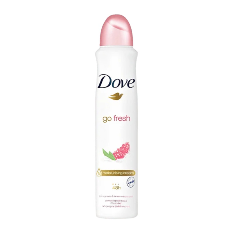 Dove For Women Antiperspirant  Pomegranate & Lemon Verbena Scent Deodorant Spray 250ml