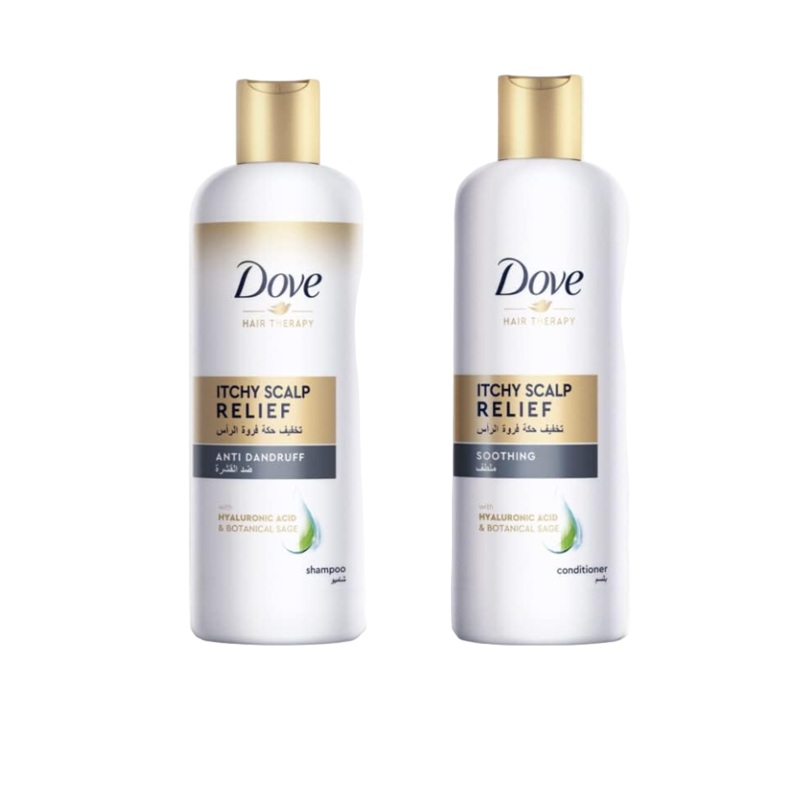 Dove Hair Therapy Itchy Scalp Relief Anti Dandruff Shampoo 400ml + Conditioner 400ml Special Offer | Dove In Lebanon
