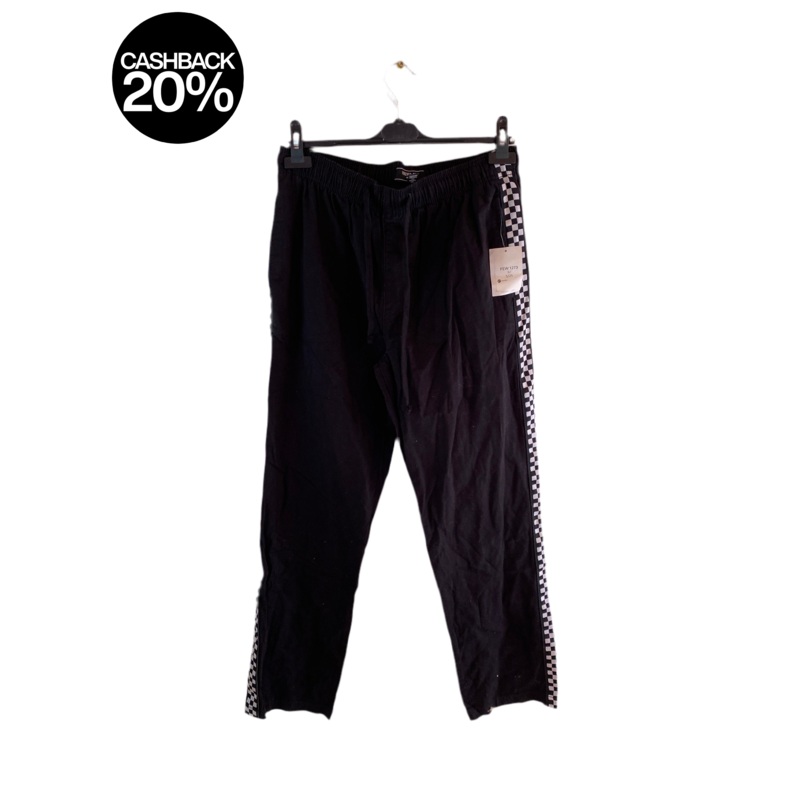 Forever 21 Men’s Black Elastic Waistband High Rise Pant | Forever 21 In Lebanon