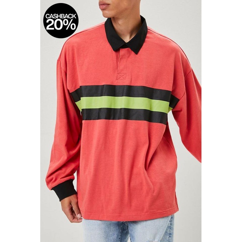 Forever 21 Men’s Red Multi Long Sleeve Blouse | Forever 21 In Lebanon