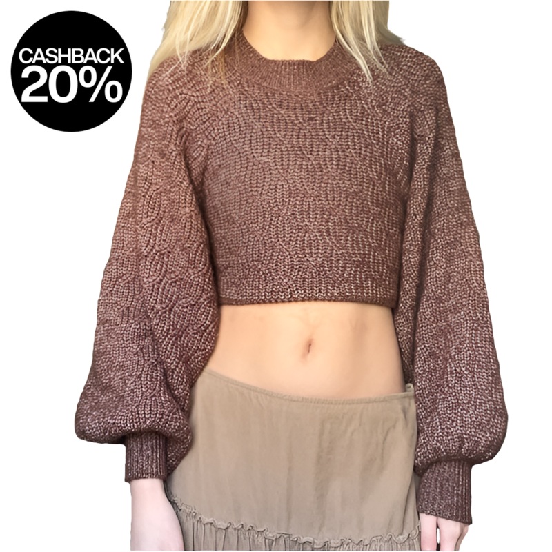 Forever 21 Women’s Brown Knitted Open Back Tie Back Sweater | Forever 21 In Lebanon