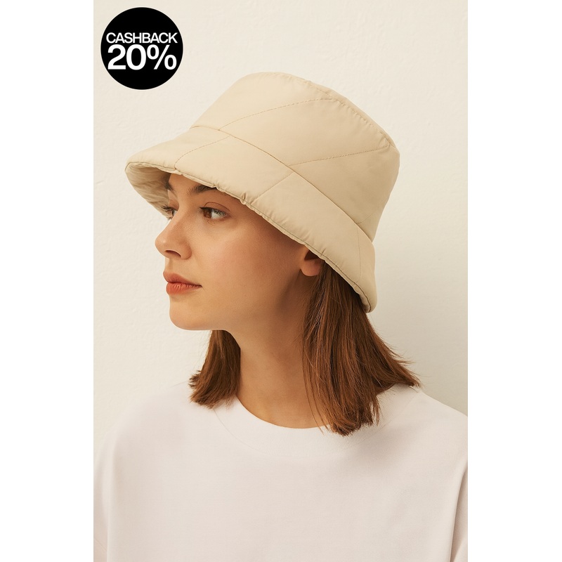 Forever 21 Women’s Khaki Puff Bucket Hat | Forever 21 In Lebanon