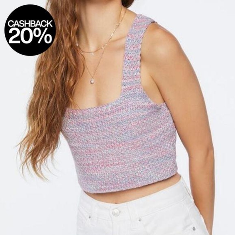 Forever 21 Women’s Multicolor Knitted Sleeveless Crop Top | Forever 21 In Lebanon