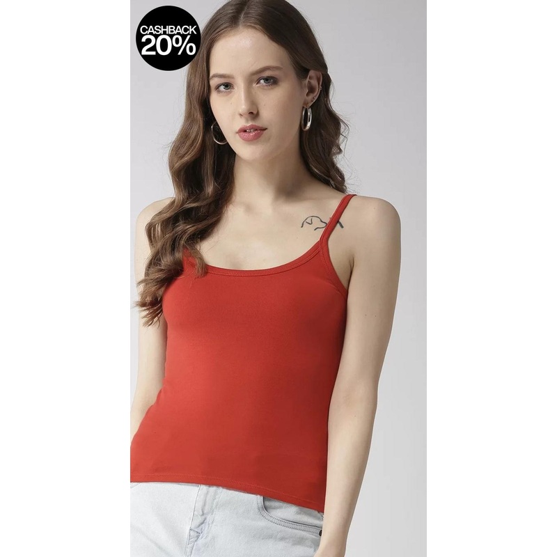 Forever 21 Women’s Red Round Neck Sleeveless Blouse | Forever 21 In Lebanon