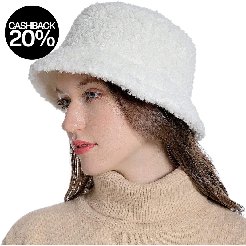 Forever 21 Women’s White Faux Fur Bucket Winter Hat |Forever 21 In Lebanon