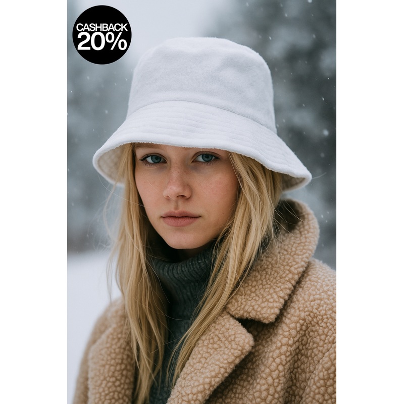 Forever 21 Women’s White Fuzzy Bucket Hat | Forever 21 In Lebanon