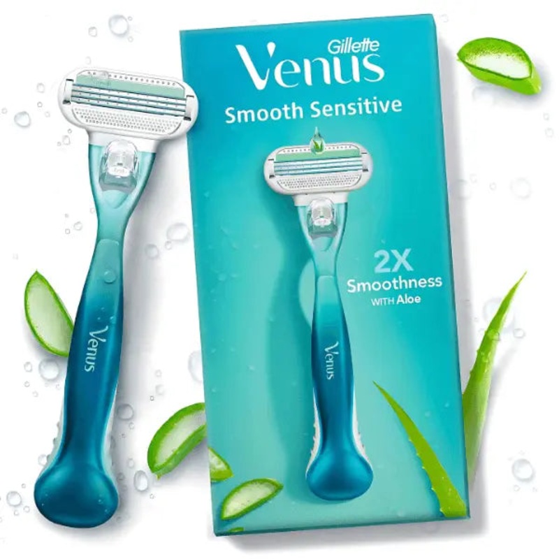 Gillette Venus Smooth Sensitive Aloe Extracts Hair Removal 1 Razor | Gillette In Lebanon