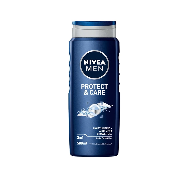 Nivea Men Protect & Care Aloe Vera 3 In 1 Gel Douche 500ml | Nivea In Lebanon
