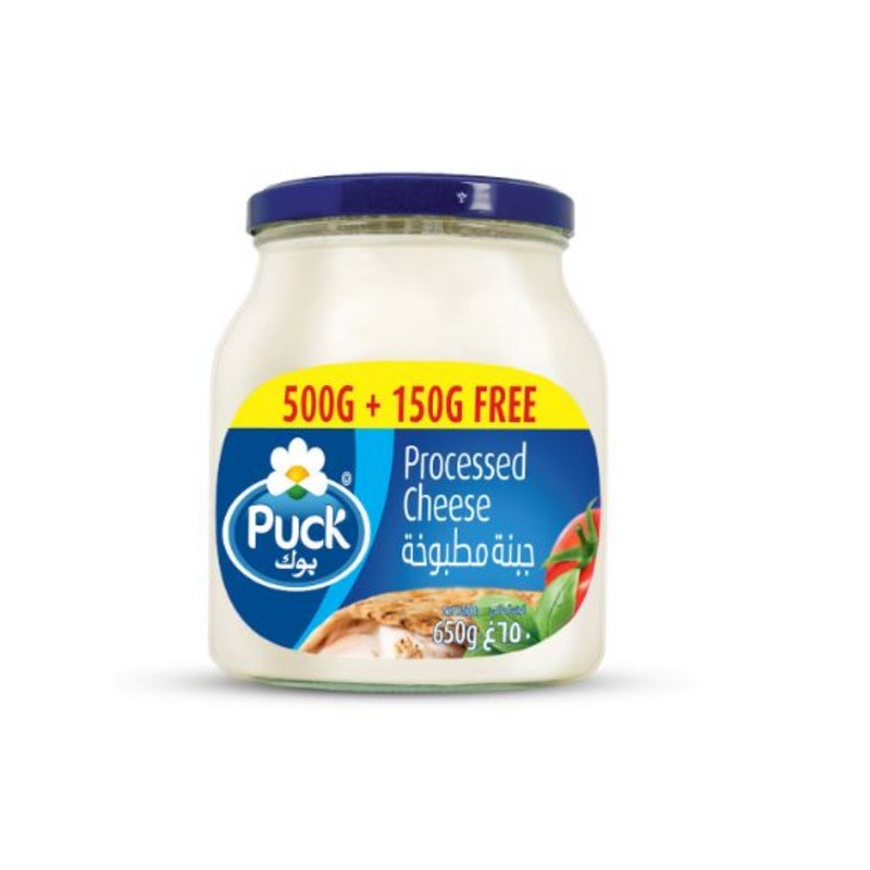 Puck Processed Cheese Jar 500g + 150g Free | Puck In Lebanon