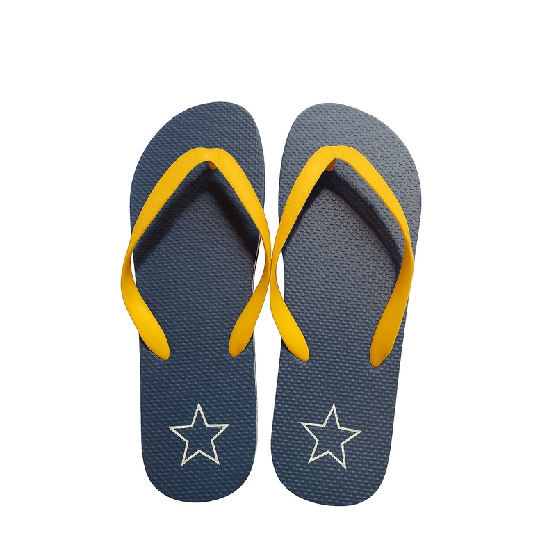 SD Men’s Navy & Orange Beach Slippers | SD In Lebanon