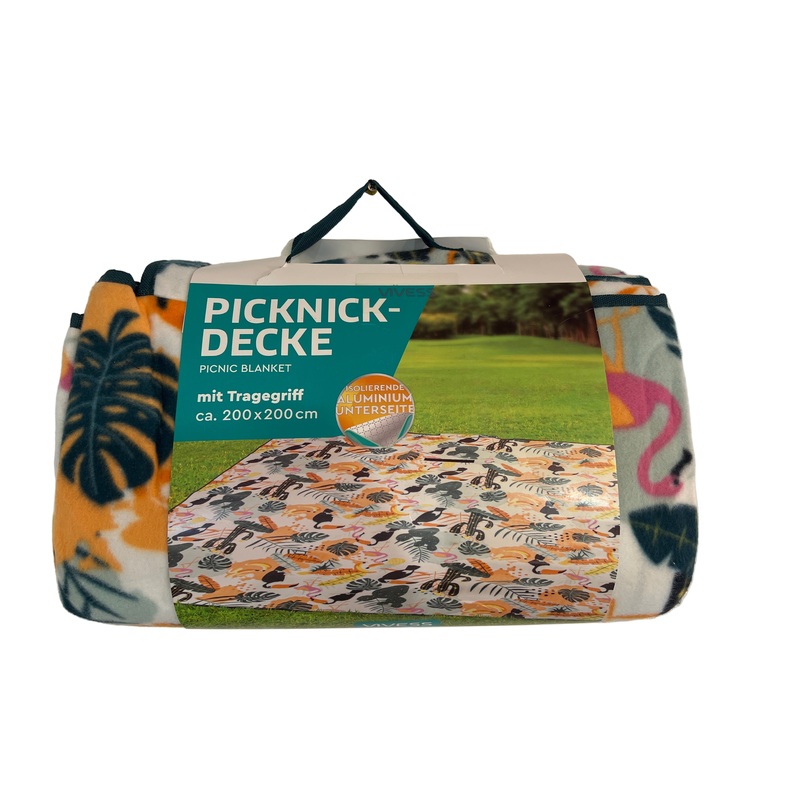 Vivess Picnic Blanket With Carrying Handle 200x200cm | Vivess In Lebanon