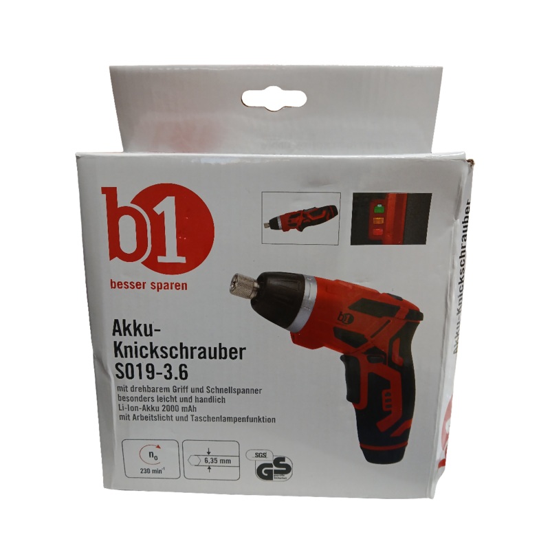 B1 Red Cordless Angle  Screwdriver S019-3.6 |B1 In Lebanon