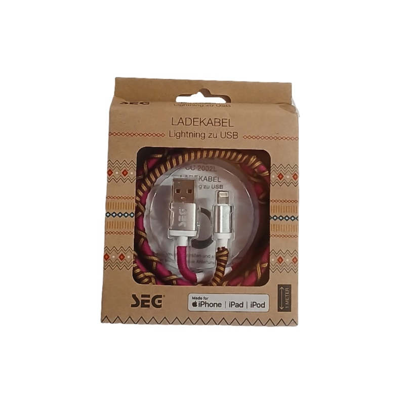 Seg Lightning To USB Charging Cable 1 meter | Seg In Lebanon