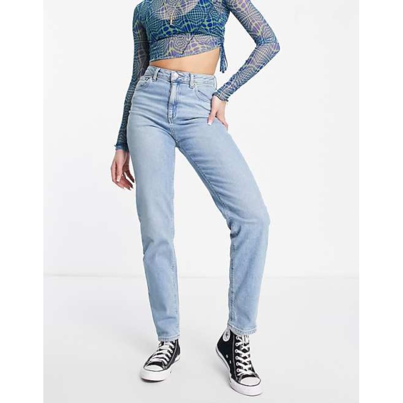 Asos Design Women Blue High Rise Jeans ANF433