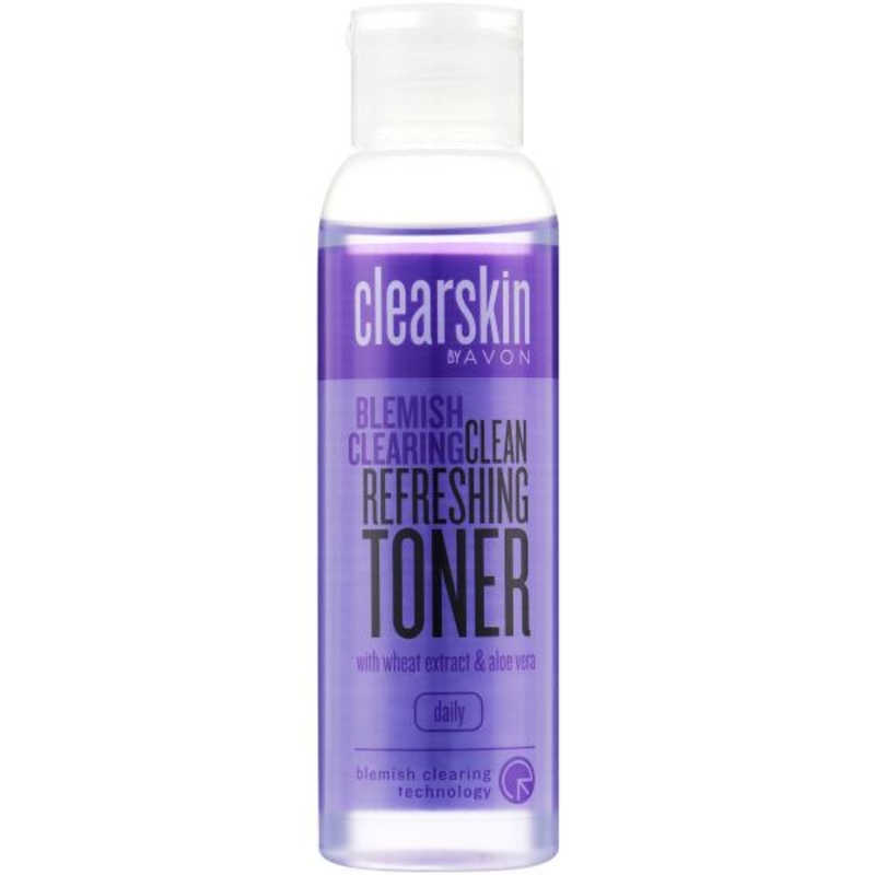 Avon Clear Skin Blemish Clearing Clean Refreshing Toner With Wheat Extract & Aloe Vera 100ml | Avon In Lebanon