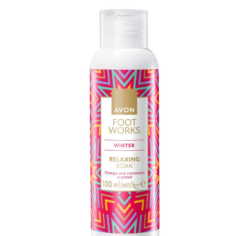 Avon Foot Works Winter Orange & Cinnamon Scented Relaxing Soak 100ml | Avon In Lebanon