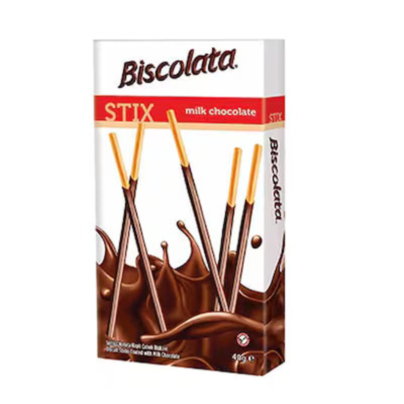 Biscolata Biscuits Stix Coated With Milk Chocolate 25g | Biscolata In Lebanon