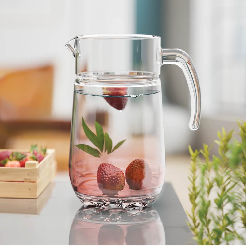 City Glass Premium Tandra Transparent Glass Jug 1.3L | City Glass In Lebanon