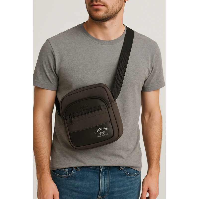 IN SIDE Men’s Black & Gray Cross Body Bag | IN SIDE In Lebanon