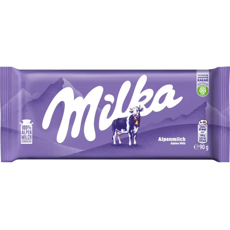 Milka Alpine Milk Chocolate Bar 90g | Milka In Lebanon