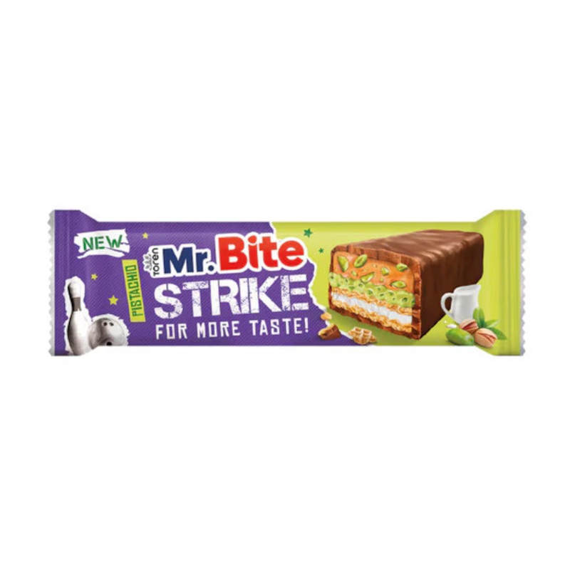Mr. Bite Strike Milk Chocolate Pistachio 37g | Mr. Bite In Lebanon