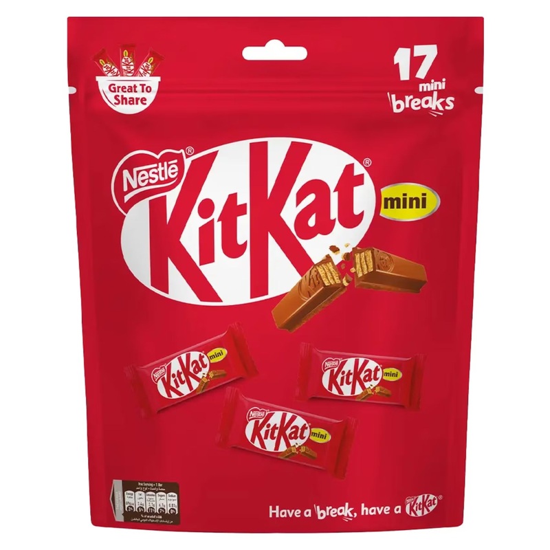 Nestle Kit Kat Mini Breaks Chocolate Bars 17 Pcs 229.5g | Nestle In Lebanon