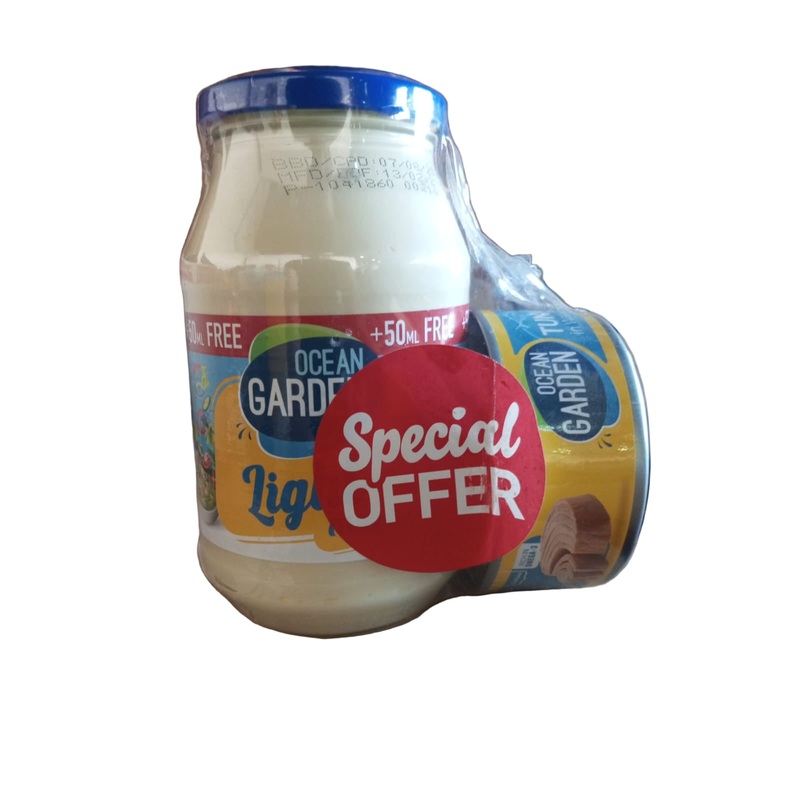Ocean Garden Mayonnaise Light 500ml + Tuna In Water 160g (Special Offer) | Ocean Garden In Lebanon
