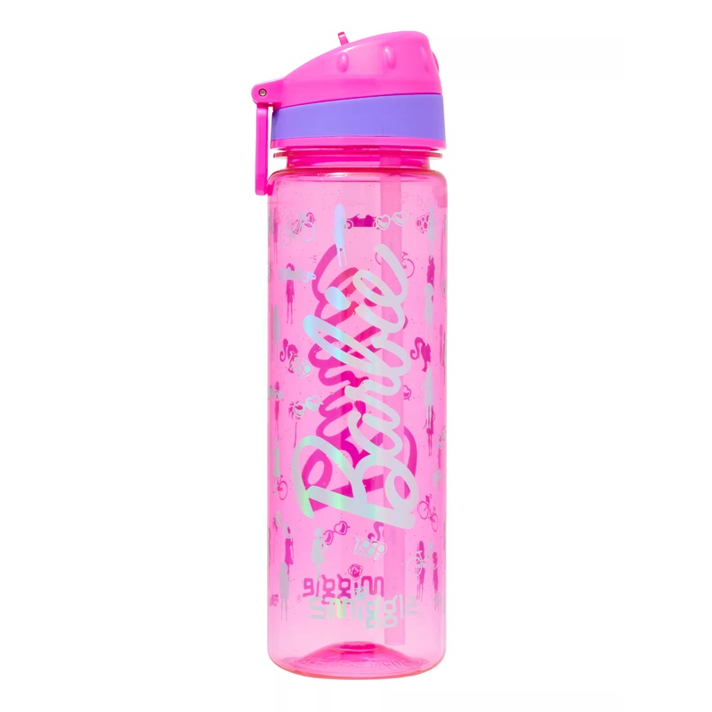 Smiggle Barbie Drink Up Plastic Water Bottle 650ml
