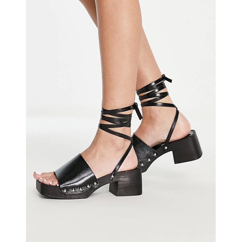 Topshop  Women’s Black Clog Sandal |Topshop In Lebanon