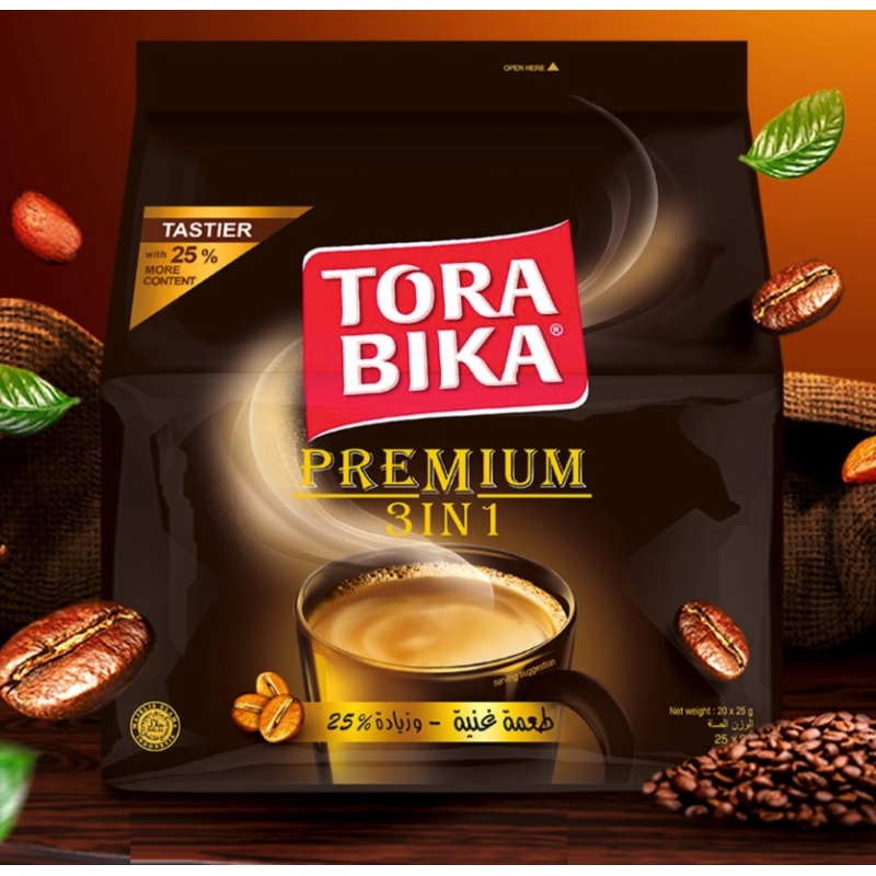 Tora Bika Premium 3 in 1 Coffee 20 Sachets 500g