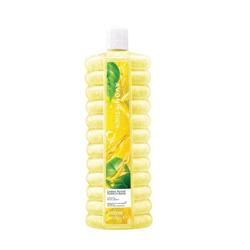 Avon Senses Lemon Burst Bubble Bath 1000ml | Avon In Lebanon