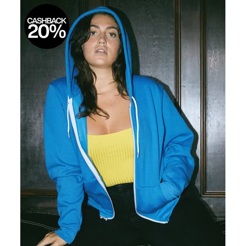 Forever 21 Women’s Blue Hooded Plus Size Jacket |Forever 21 In Lebanon