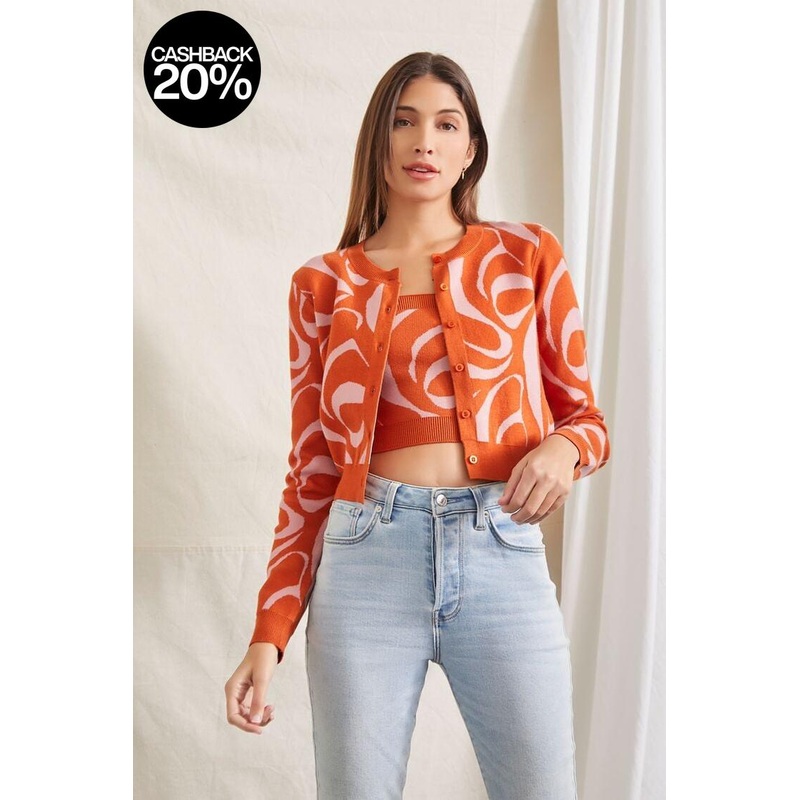 Forever 21 Women’s Multicolor Crop Top & Cardigan Set | Forever 21 In Lebanon