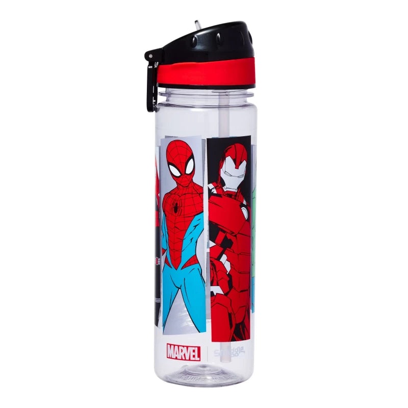 Smiggle Marvel Drink Up Plastic Water Bottle 650ml