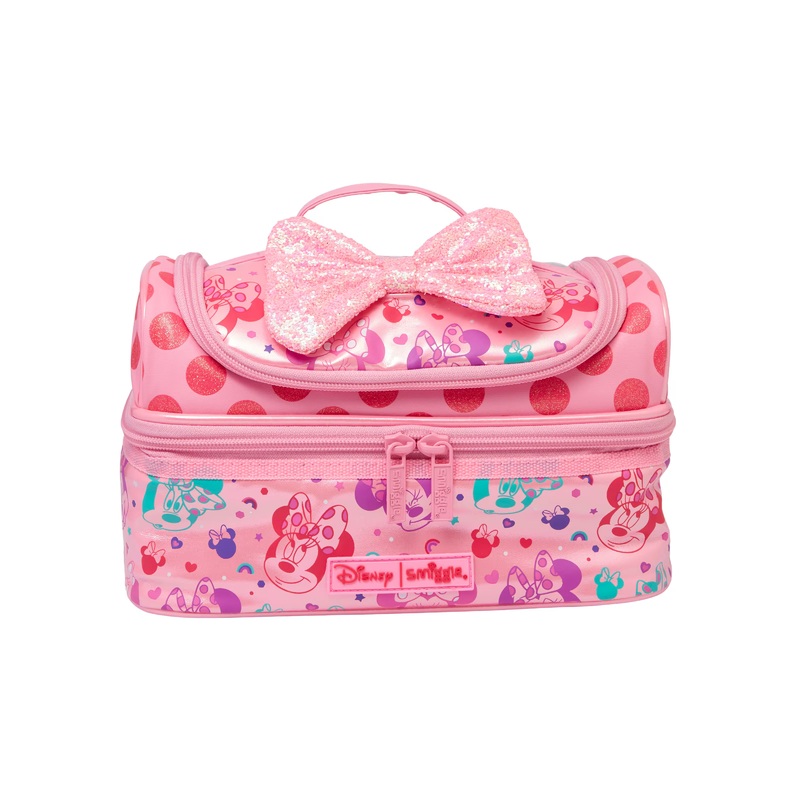 Smiggle Minnie Double Decker Lunch Bag With Strap