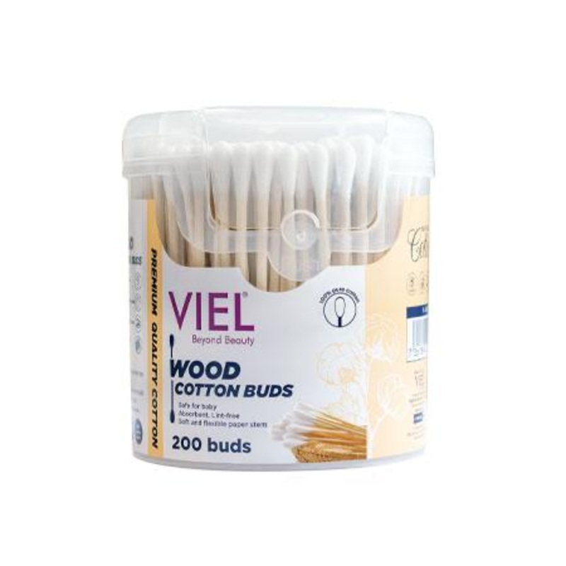 Viel Wood Cotton Buds 200Pcs  V-359 | Viel In Lebanon