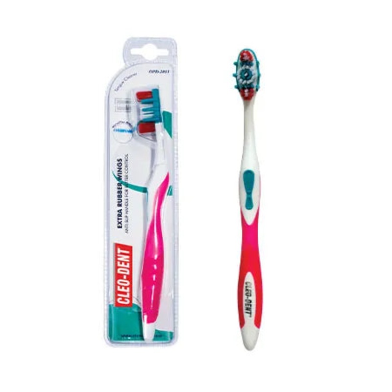 Cleo-Dent Extra Rubber Wings Toothbrush opd-2033| Cleo-Dent In Lebanon