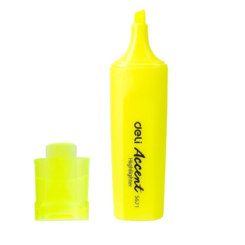Deli Yellow Accent Highlighter-S621 | Deli  In Lebanon