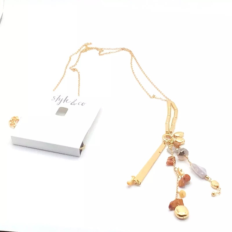Style & Co Women’s Gold Necklace ABW869 showroom