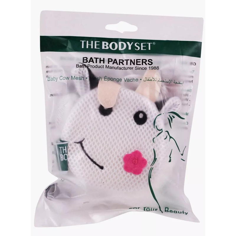 The Body Set Baby Cow Mesh Sponge   OPT-3058
