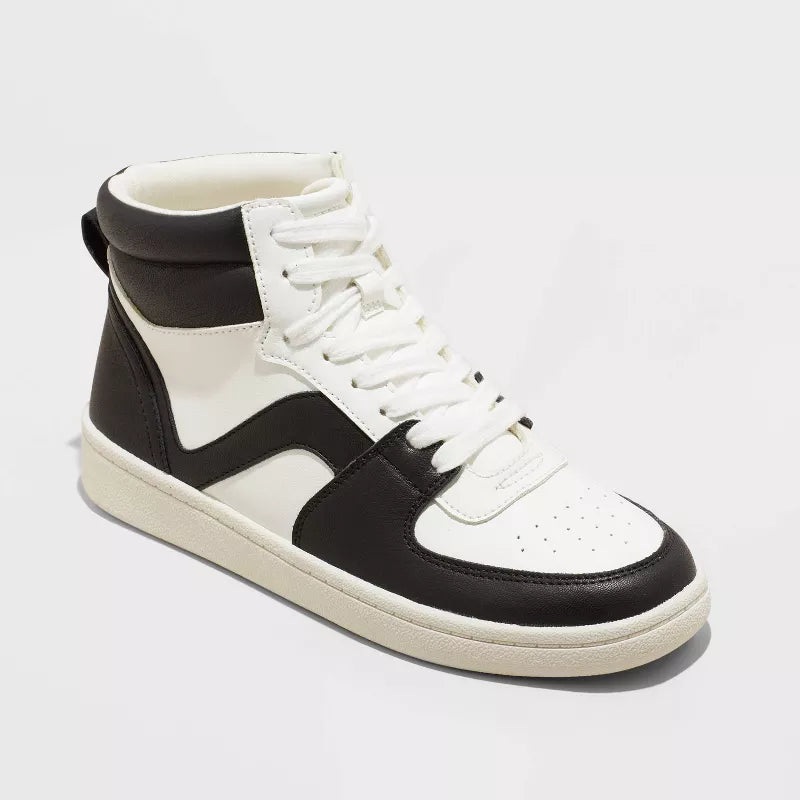 Universal Thread Women’s Black & White Ankle Sneakers | Universal Thread In Lebanon