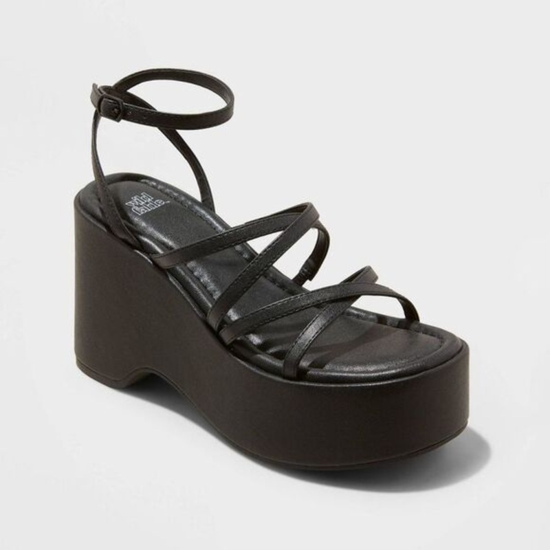 Wild Fable Women’s Black Platform-Heel Sandals | Wild Fable In Lebanon