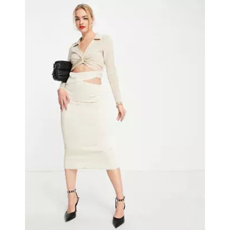 Asos Design Women’s Beige Dress ANF771